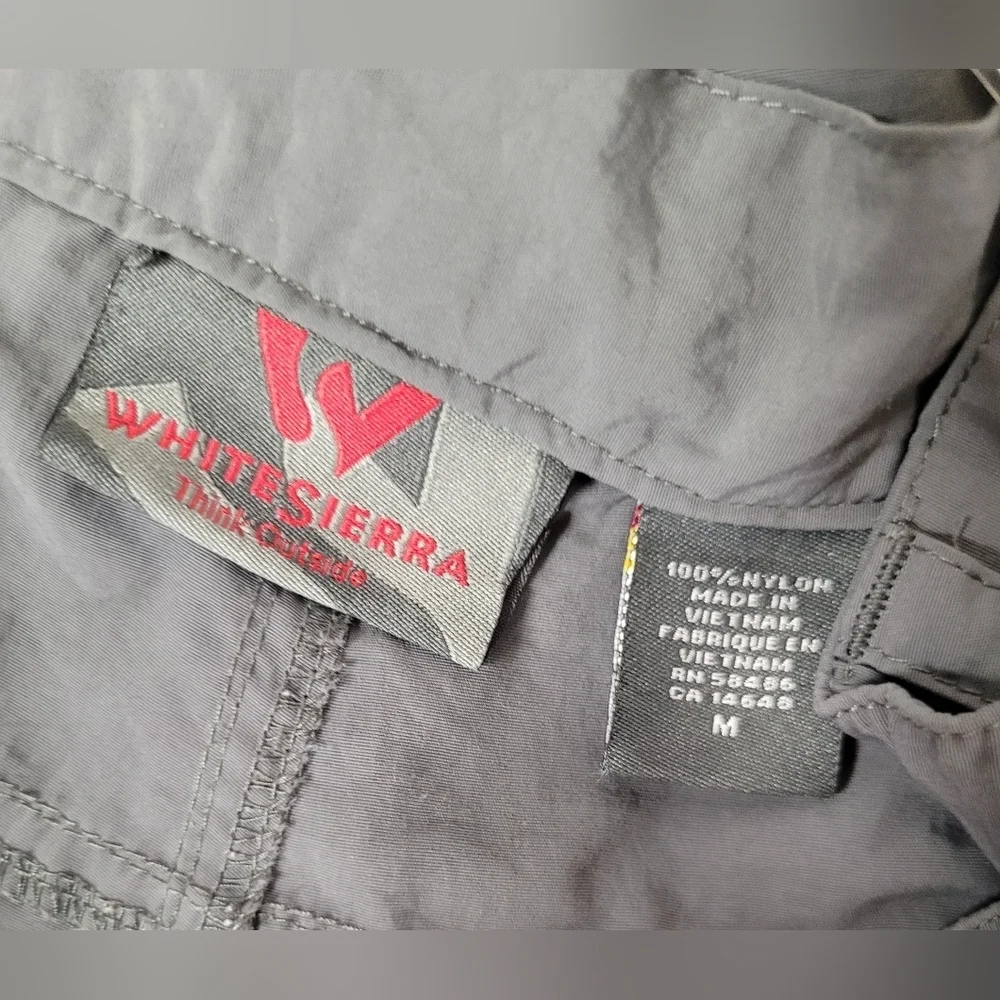 Women's White Sierra Cargo Adjustable Pants / Shorts M
